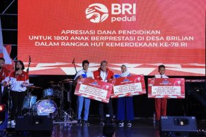 Salurkan Beasiswa untuk 1800 Anak Berprestasi Oleh BRI BriLiant.