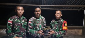 Satgas Yonif 132/BS Kembali Menerima Penyerahan Ganja Seberat 300gram Oleh Masyarakat Distrik Waris