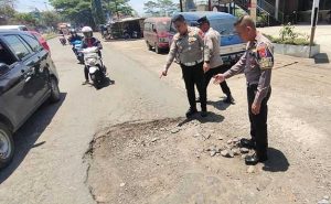 Persiapan Arus Mudik-Balik, Satlantas Polres Sukabumi Kota Tinjau Jalur Lingkar Selatan