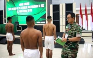 Kasdam XII/Tpr Pimpin Sidang Pemilihan Calon Tamtama PK TNI AD Reguler dan Keagamaan TA 2023