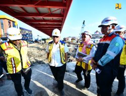 Menteri PUPR Tinjau Progres Pembangunan Underpass Joglo di Surakarta