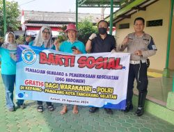 Bakti sosial Komunitas Gerakan Beras Berkah Bersama  Lansia WARAKAURI – Polri  Kedaung – Pamulang Kota Tangerang Selatan