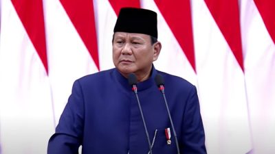 Pidato Perdana Prabowo Subianto Setelah di Lantik Menjadi Presiden RI