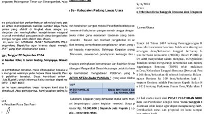 Pungutan Dana Desa di Padang Lawas Utara, Mengalir ke Salah Satu Paslon?