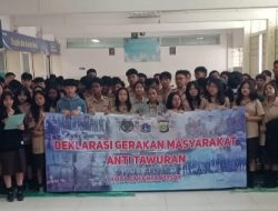 Deklarasi Anti Tawuran Sekolah SMA Bellamirnus Gondangdia Menteng