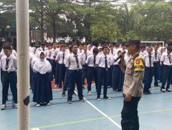 Polsek Metro Gambir Gelar Penyuluhan dan Deklarasi Gerakan Anti Tawuran di SMP Negeri 39 Jakarta Pusat