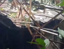 Angin Puting Beliung Menimpa Rumah Warga Kelurahan Pabuaran Citayam