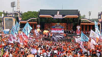 Hajatan Akbar Paslon  No 03  Warga Jakarta Menyala Siap Menangkan Mas Pram dan Bang Doel