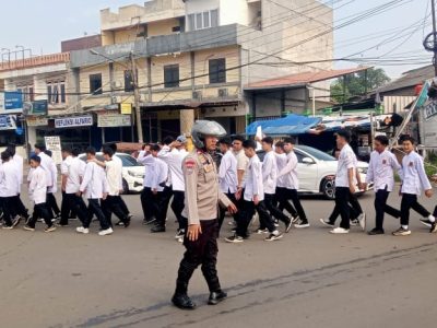 Bhabinkamtibmas Amankan Kegiatan Tarhib Ramadhan  di Yayasan Cimuning