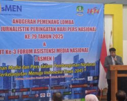 Asistensi Media Nasional ( AsMEN) Milad Ke- 3 Tahun Anugrah Pemenang Karya Jurnalistik dan Hari Pers Nasional Ke -79 Tahun