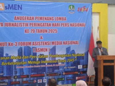 Asistensi Media Nasional ( AsMEN) Milad Ke- 3 Tahun Anugrah Pemenang Karya Jurnalistik dan Hari Pers Nasional Ke -79 Tahun