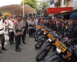 Brimob Polda Metro Jaya Gelar Apel Kesiapan Pengamanan Menjelang Hari Buruh Internasional (May Day)