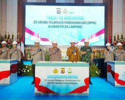 Kapolri Ground breaking 20 SPPG di Lampung, Dukung Penuh Program MBG