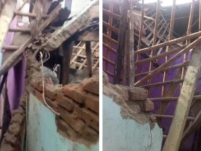 Rumah Ambruk Diterjang Angin Puting Beliung, Warga Cibitung Kehilangan Tempat Tinggal