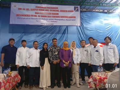 LBH Hade Resmikan Posyankum di Semper Barat, Warga Tak Mampu Kini Punya Akses Bantuan Hukum