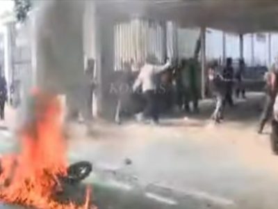 Situasi Terkini di Lokasi Aksi Bentrokan dengan Polisi
