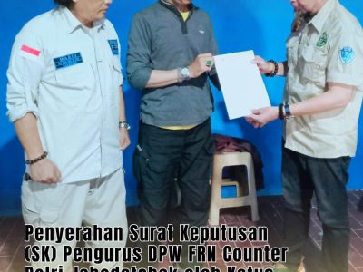 Ketua DPW FRN Jabodetabek Apresiasi Mutasi Kapolda Baru: Wujud Penyegaran dan Penguatan Institusi Polri