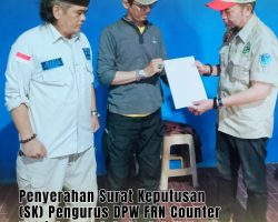Agus Flores Serahkan SK, Nuriman Resmi Jabat Ketua DPW FRN Counter Polri Jabodetabek