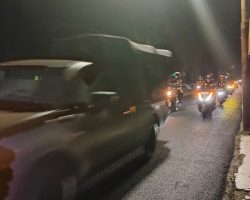 Anggota TNI Kodim 0725/Sragen bersama FKPPI, Banser, Kokam Gelar Patroli Gabungan