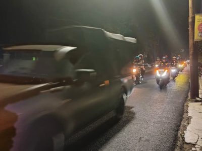 Anggota TNI Kodim 0725/Sragen bersama FKPPI, Banser, Kokam Gelar Patroli Gabungan