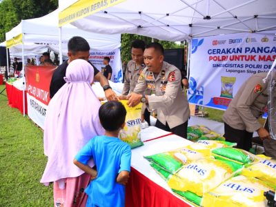 Polri Siapkan Sistem Drive-Thru Ojol di Gerakan Pangan Murah