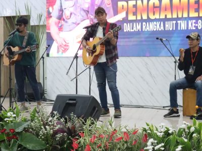 Juara Lomba Menyanyi Pengamen Kodam Jaya, Lima Band Kodim 0504/JS Raih Juara 1