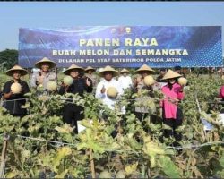 Kapolda Jatim Hadiri Panen Raya, Dukung Ketahanan Pangan dengan 25 Ton Melon dan 7 Ton Semangka 