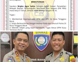 Bripka Agus Salim Nahkodai FRN NTB, Mandat DPP Fokus Perkuat Sinergi