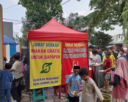 Jumat Berkah: 350 Porsi Makan Gratis di Cluster Garnet, Bekasi Timur Regensi