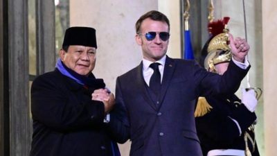 Prabowo Hadiri Jamuan Presiden Macron di Istana Élysée Paris