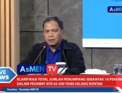 Pesawat ATR 42-500 Air Surveillance KKP Hilang Kontak, Total 10 Orang di Dalam Pesawat