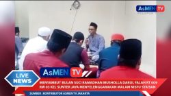Musala Darul Falah Sunter Jaya Gelar Malam Nisfu Syaban Sambut Ramadan