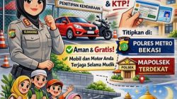 Polres Metro Bekasi Buka Layanan Penitipan Kendaraan Gratis bagi Warga yang Mudik Lebaran