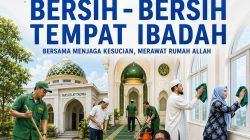 DPD AsMEN Bekasi Gelar Aksi Sosial, Gerakan Bersih-Bersih Tempat Ibadah