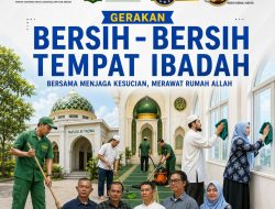 DPD AsMEN Bekasi Gelar Aksi Sosial, Gerakan Bersih-Bersih Tempat Ibadah