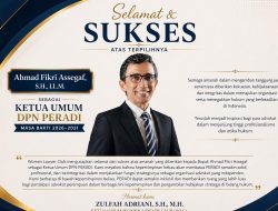 Ketum WLC Ucapkan Selamat atas Terpilihnya Ahmad Fikri Assegaf sebagai Ketua Umum DPN Peradi RBA 2026–2031