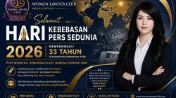 Ketua Umum Women Lawyer Club Mengucapkan Selamat Hari Kebebasan Pers Sedunia