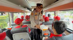 Ratusan Massa GSPMII Berangkat ke Monas, Pengamanan Humanis Polisi Jaga Situasi Kondusif