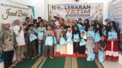Pj Kades Sumberjaya Apresiasi Santunan Lebaran Yatim Yayasan Husni Amanah Mulia