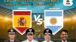 Pemkot Bekasi, Kodim 0507 dan KADIN Gelar Nobar Final Piala Dunia 2026, Kebersamaan Jadi Pemenang