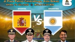 Nobar Final Piala Dunia 2026 di Bekasi, Pemkot, Kodim 0507 dan KADIN Kompak Rayakan Kebersamaan