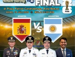 Nobar Final Piala Dunia 2026 di Bekasi, Pemkot, Kodim 0507 dan KADIN Kompak Rayakan Kebersamaan