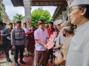 Mewakili Kapolres Klungkung, Kasubbag Binkar Bag SDM Menghadiri Pembukaan Pameran Pusaka Tradisonal