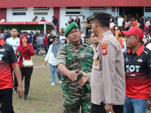Dandim Bersama Walikota Tidore Kepulauan Saksikan Final Liga Gurabati Open Turnament Tahun 2023