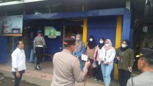 Kapolsek Bogor Barat Dampingi Kapolresta Berikan Himbauan di Terminal Bubulak
