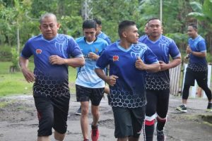 Pentingnya Kesehatan, Anggota Kodim 1505/Tidore Rutin Laksanakan Lari Pagi