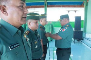 Dandim Pimpin Acara Korp Raport Pindah Satuan Dan Sertijab Danramil