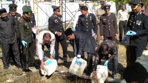 Danramil 03/Maba Hadiri Upacara HUT Bhayangkara Ke -77