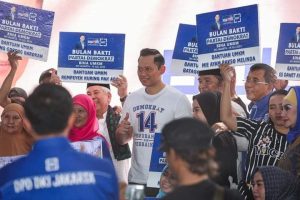 AHY Lakukan Gerakan “kick off” Bulan Bakti dari Gerakan Peduli dan Berbagi