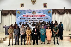 Pengukuhan Kepala Suku dan Penandatanganan Sikap Bersama di Wilayah Kab. Yahukimo Diharapkan Dapat Menjaga Kedamaian